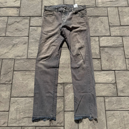 FW06 Rick Owens Grey Wash Detroit Cut Denim