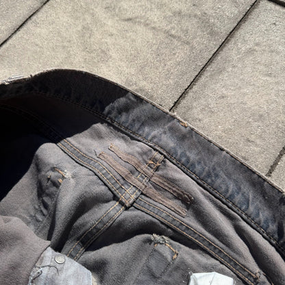 FW06 Rick Owens Grey Wash Detroit Cut Denim