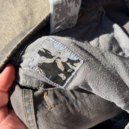 FW06 Rick Owens Grey Wash Detroit Cut Denim