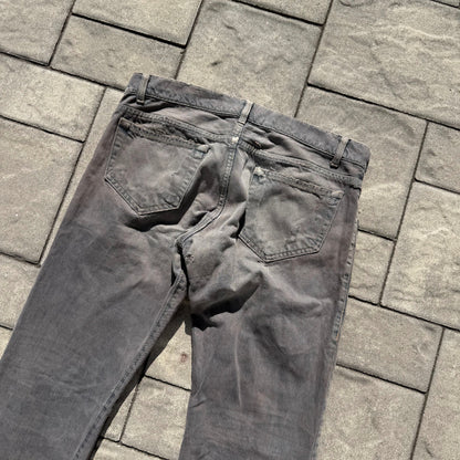 FW06 Rick Owens Grey Wash Detroit Cut Denim
