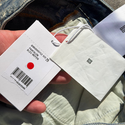 FW22 Givenchy Blue Moleskin Boro Denim