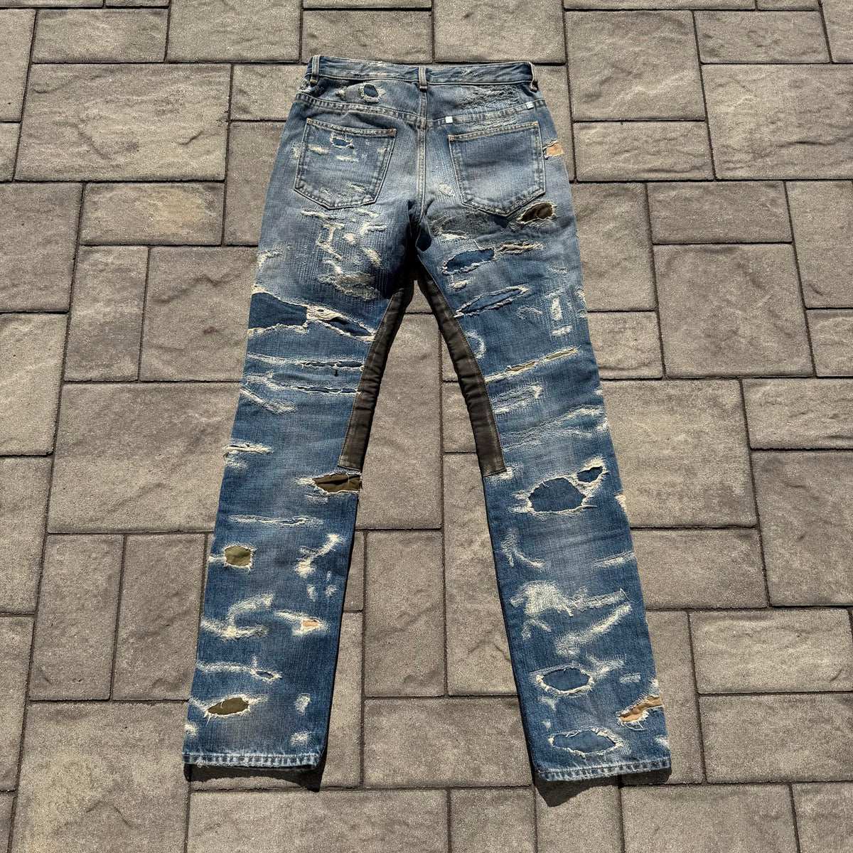 FW22 Givenchy Blue Moleskin Boro Denim