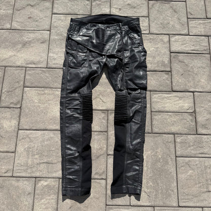 SS16 Rick Owens Waxed Memphis Cut Denim