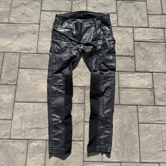 SS16 Rick Owens Waxed Memphis Cut Denim