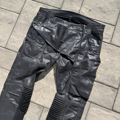 SS16 Rick Owens Waxed Memphis Cut Denim