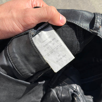 SS16 Rick Owens Waxed Memphis Cut Denim