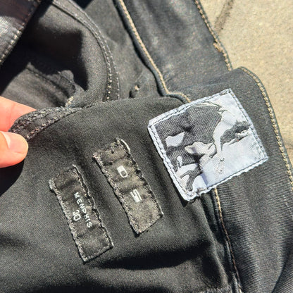 SS16 Rick Owens Waxed Memphis Cut Denim
