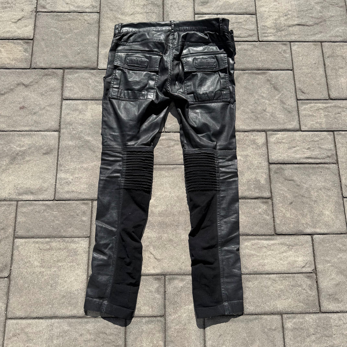SS16 Rick Owens Waxed Memphis Cut Denim
