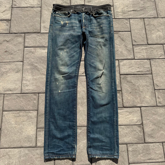 AW06 Dior Homme Cummerbund Denim