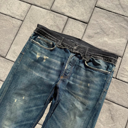 AW06 Dior Homme Cummerbund Denim