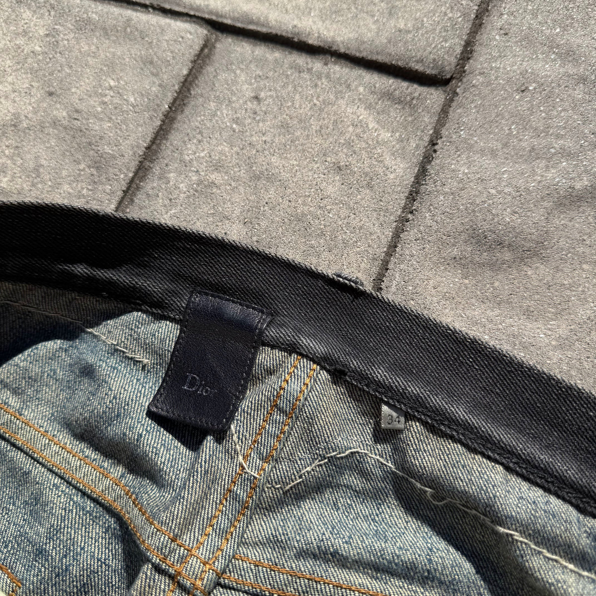 AW06 Dior Homme Cummerbund Denim