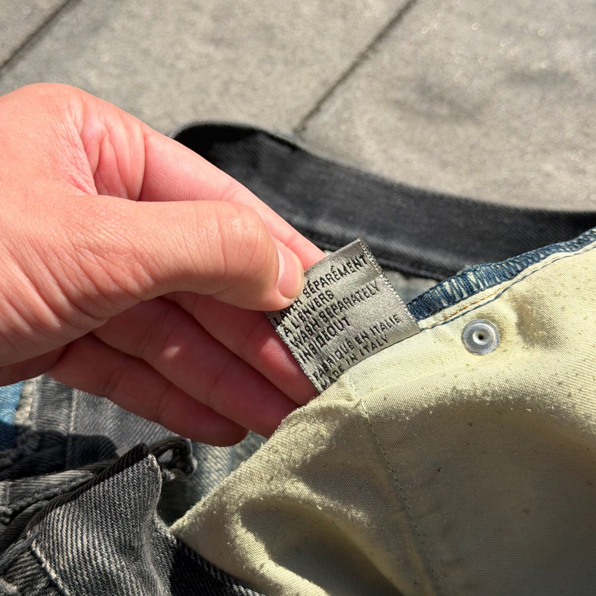 AW06 Dior Homme Cummerbund Denim