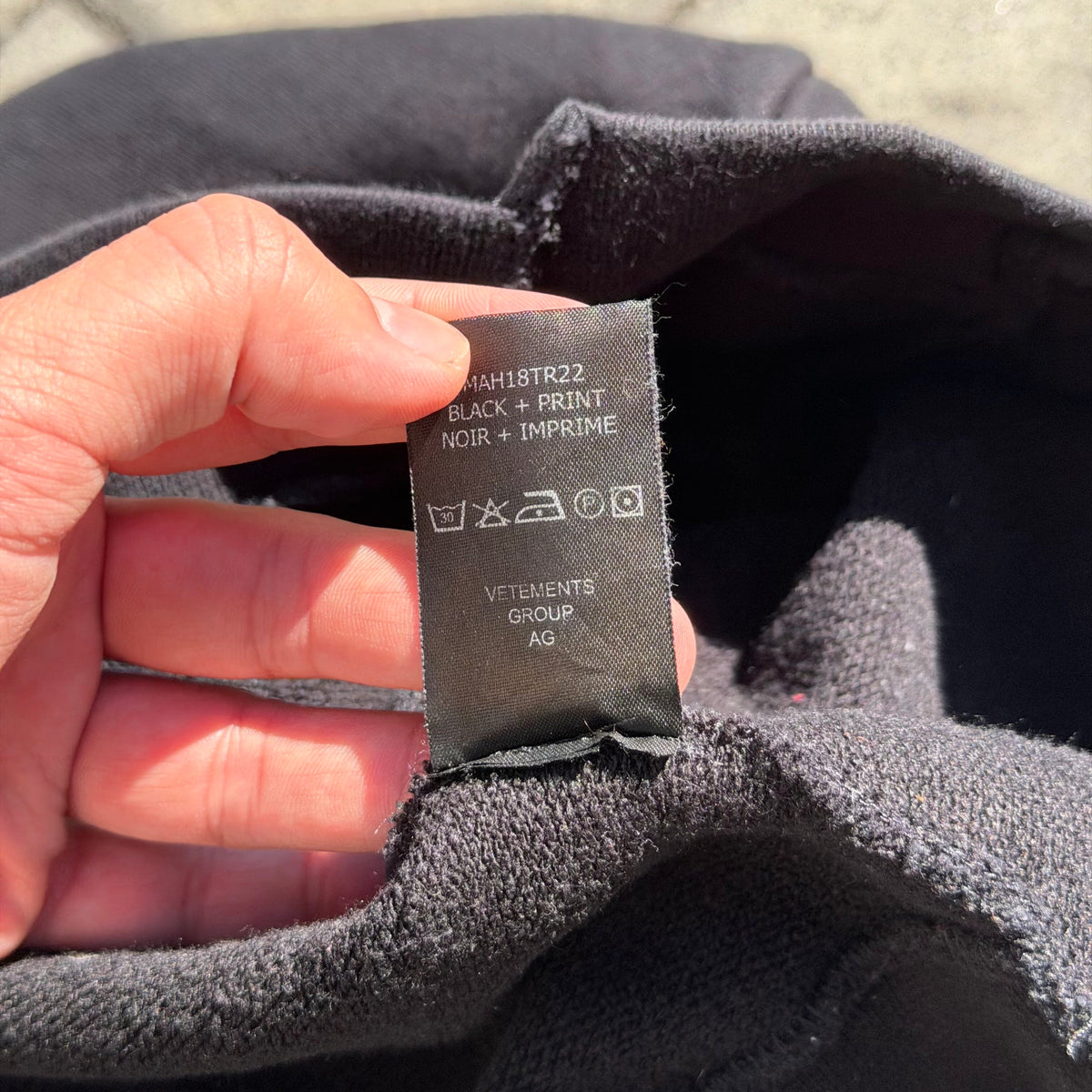 AW18 Vetements Antwerp Reconstructed Hoodie