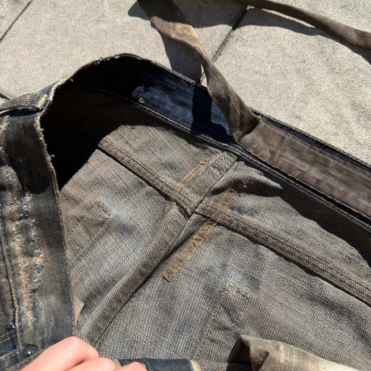 FW08 Rick Owens Stag Clawmark Denim