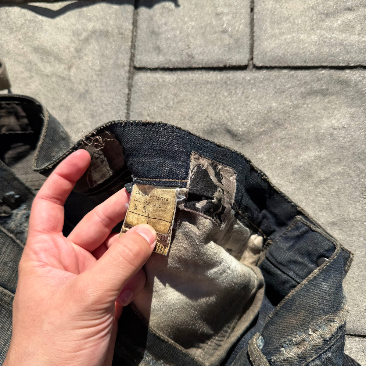 FW08 Rick Owens Stag Clawmark Denim