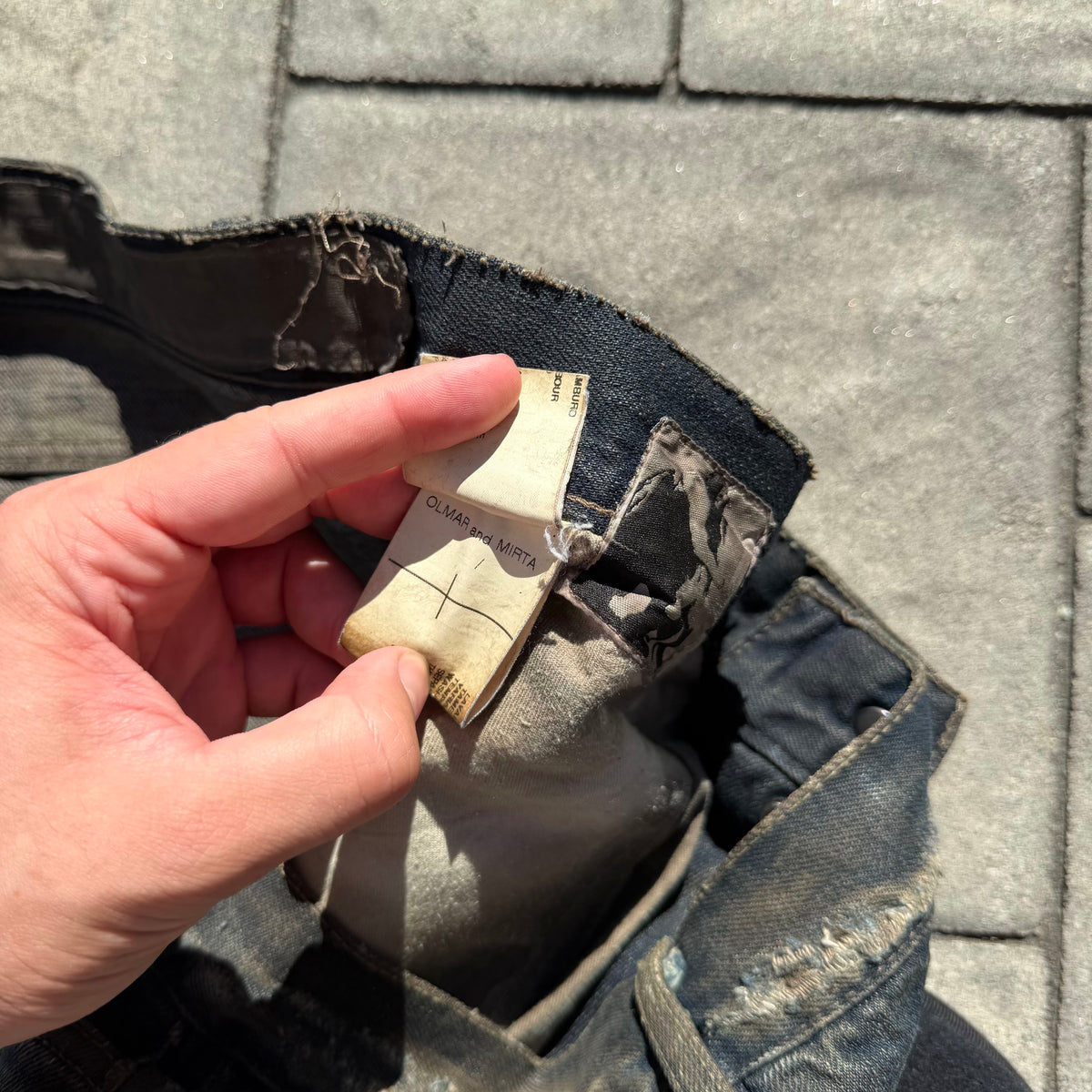 FW08 Rick Owens Stag Clawmark Denim