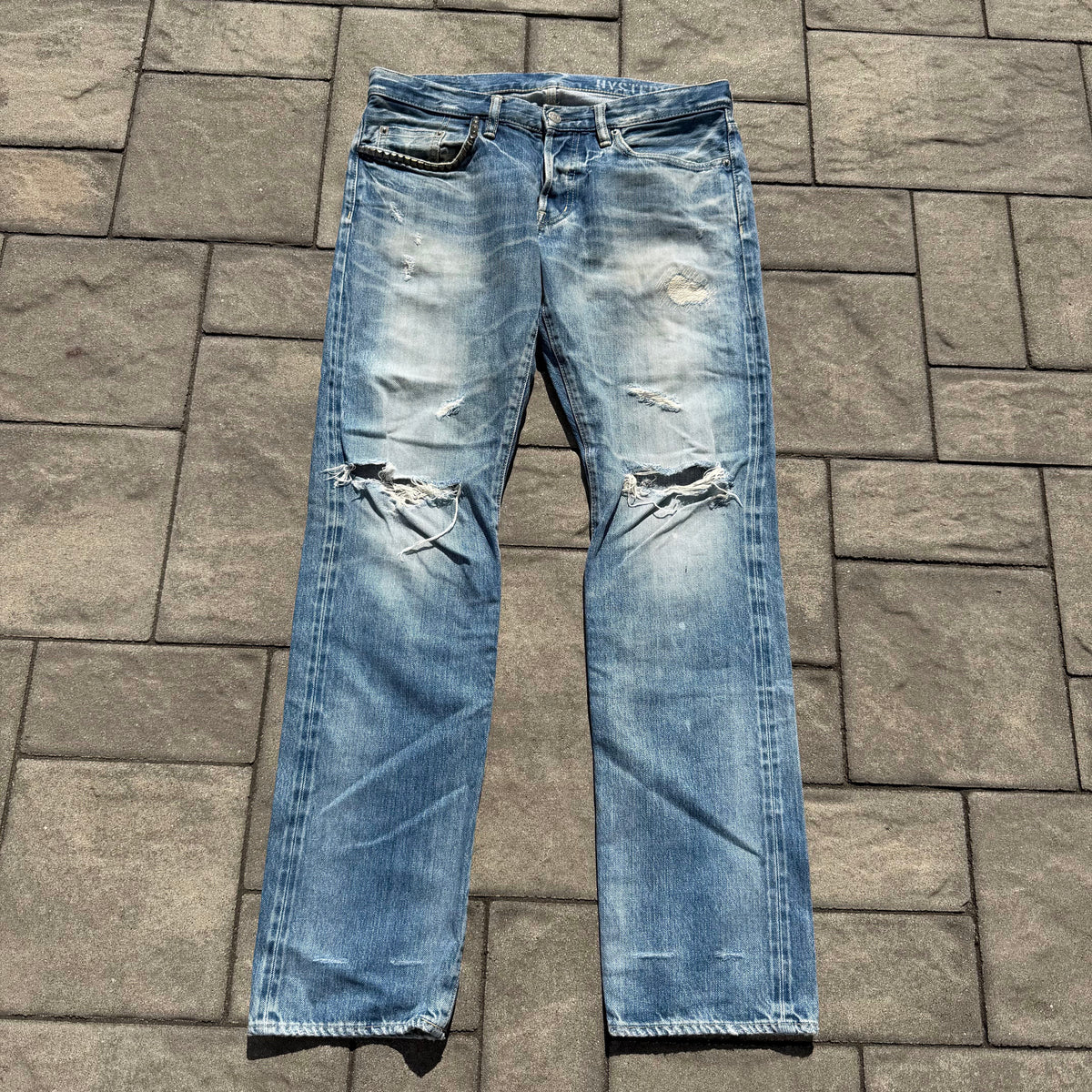 Hysteric Glamour Blue Crash Denim