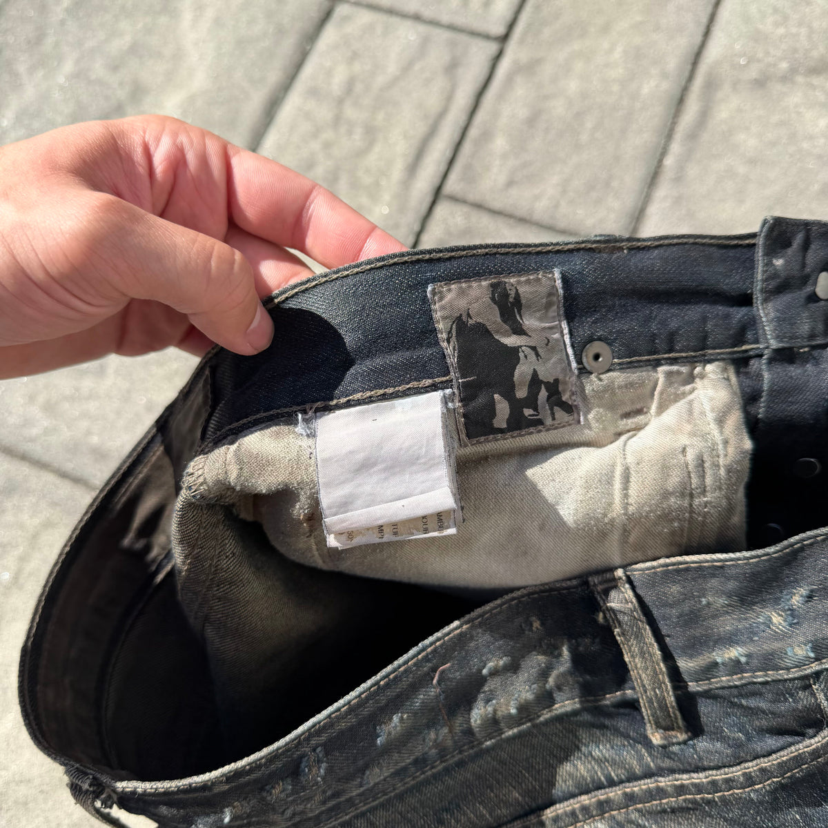 FW08 Rick Owens Stag Clawmark Denim
