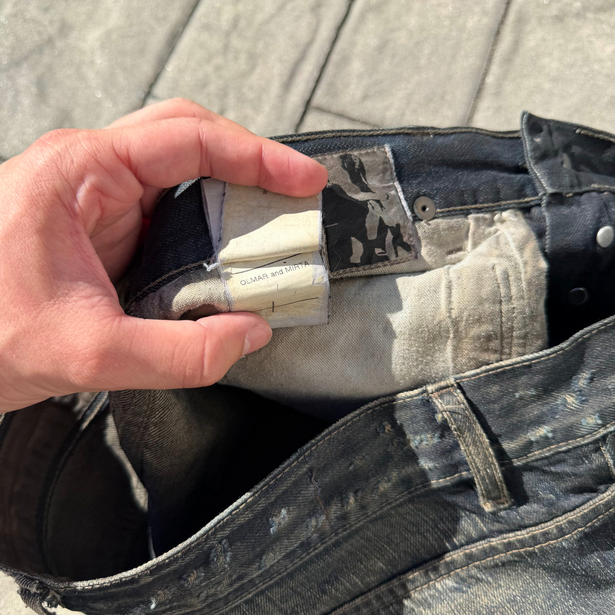 FW08 Rick Owens Stag Clawmark Denim