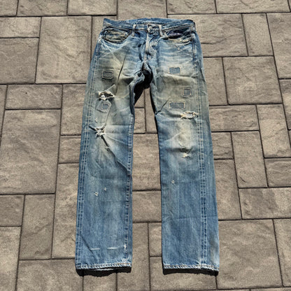 Hysteric Glamour Blue Patched Denim