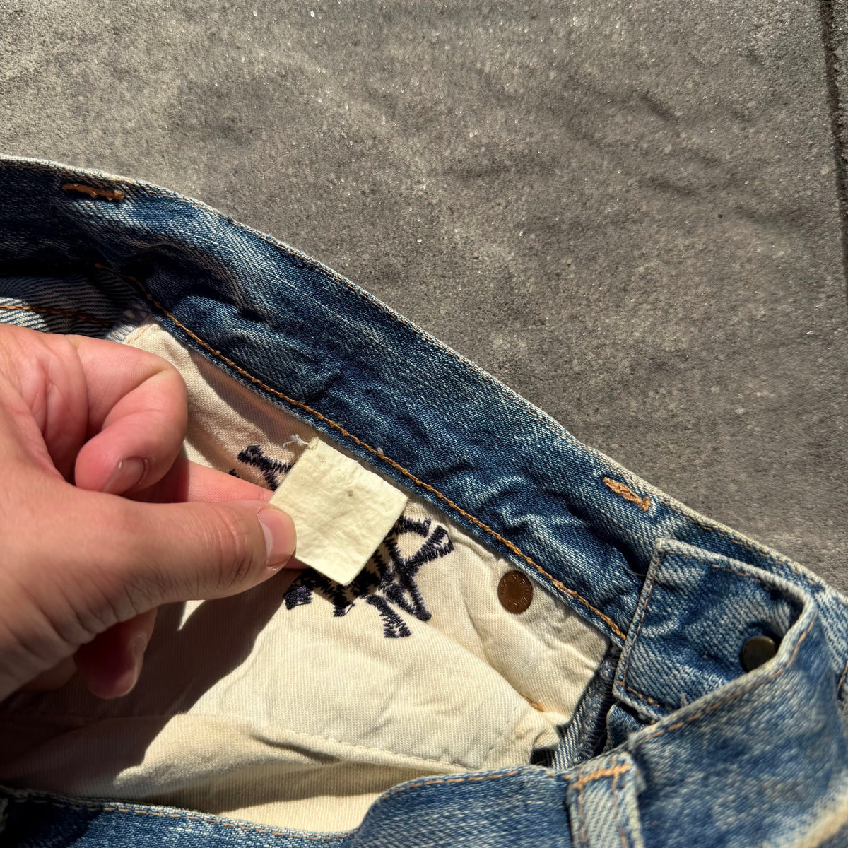 Hysteric Glamour Blue Patched Denim