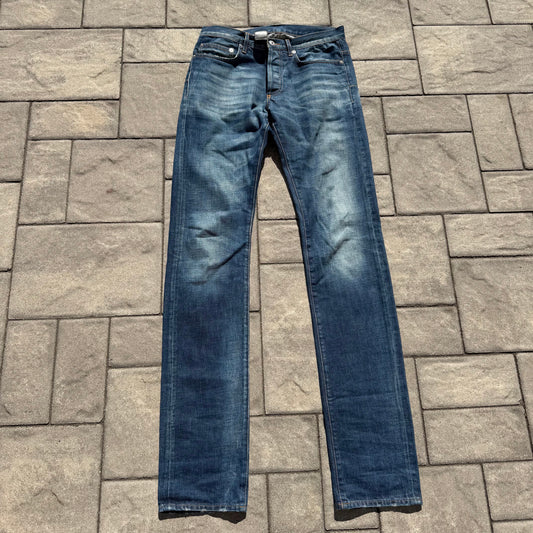AW08 Dior Homme Dark Blue Faded Denim