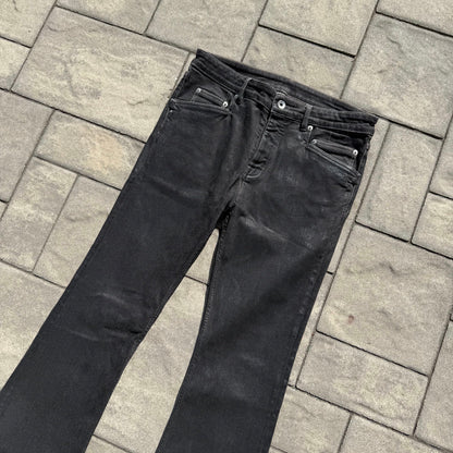 Rick Owens Waxed Tyrone Bootcut Denim