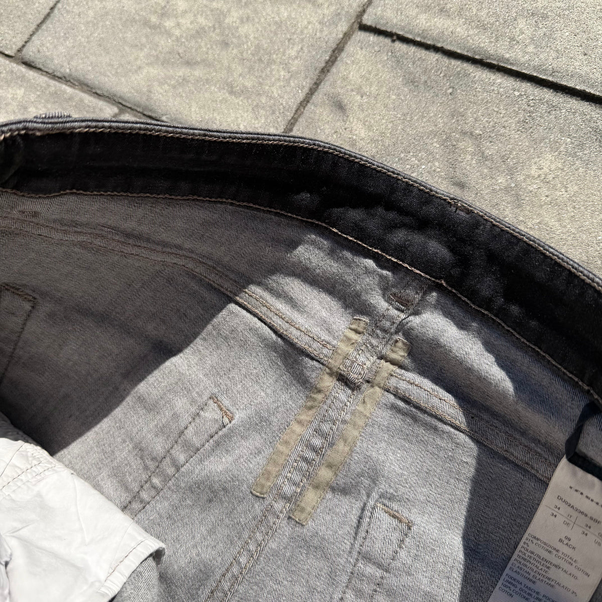 Rick Owens Waxed Tyrone Bootcut Denim