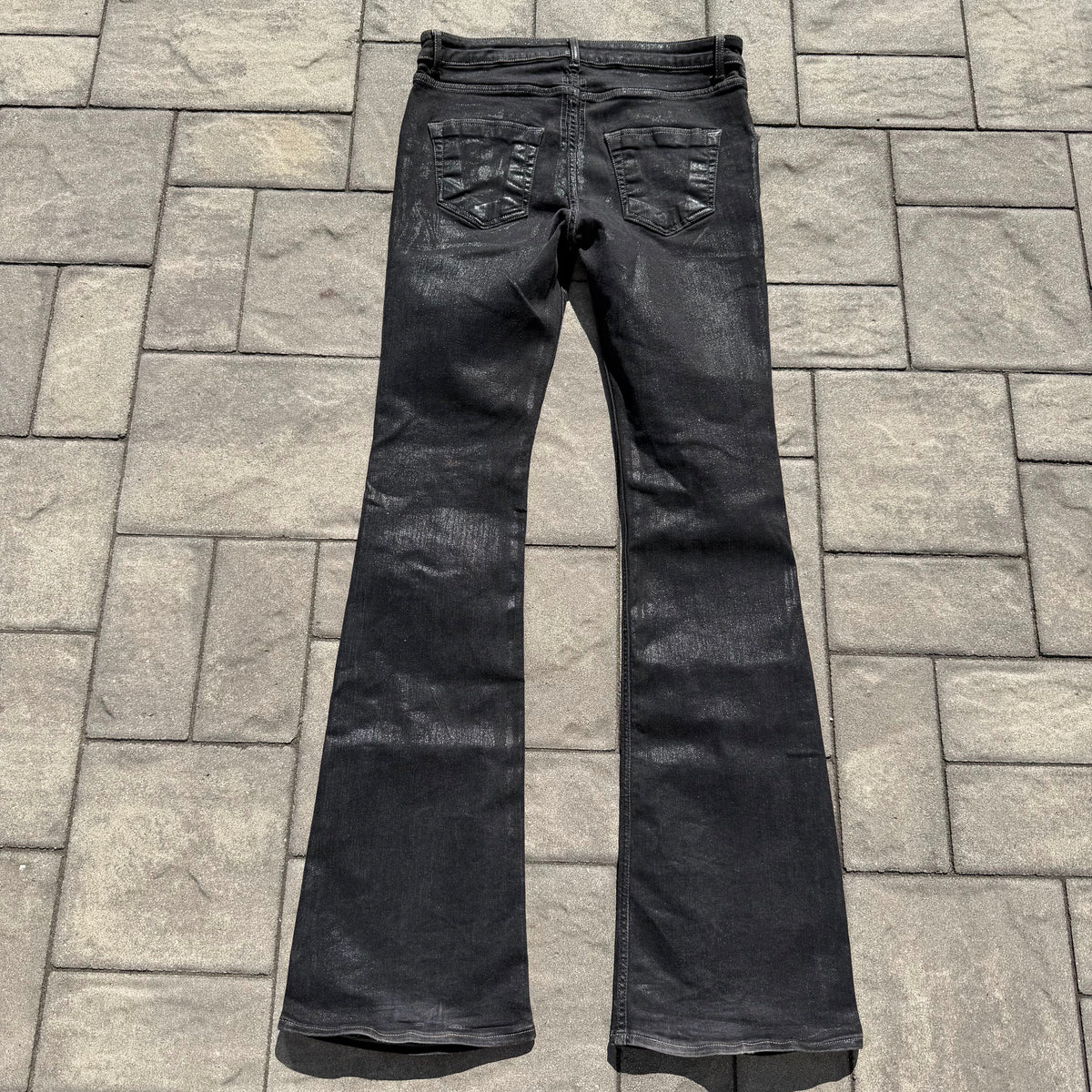 Rick Owens Waxed Tyrone Bootcut Denim