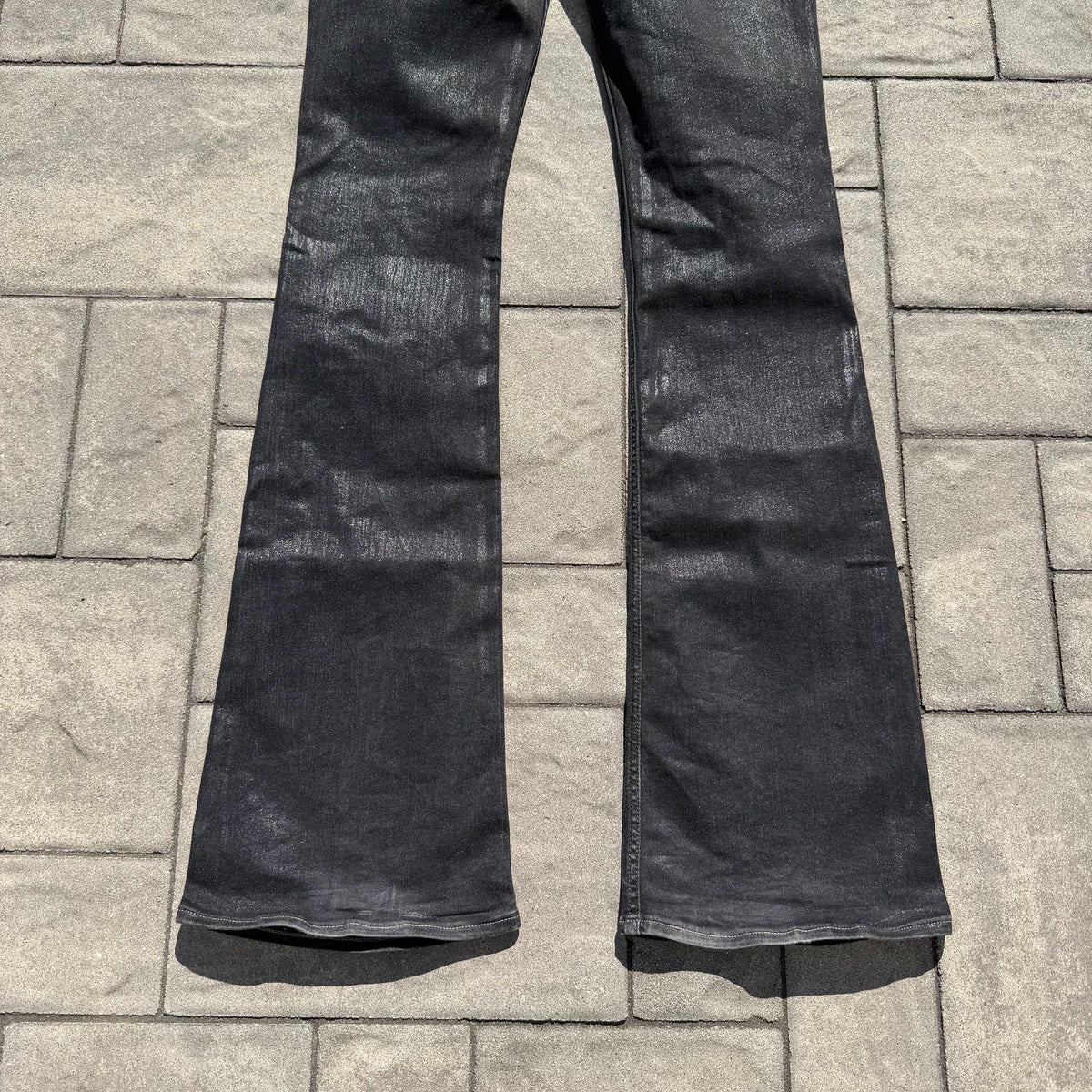 Rick Owens Waxed Tyrone Bootcut Denim