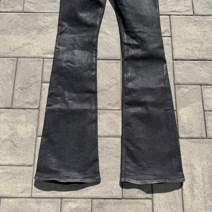 Rick Owens Waxed Tyrone Bootcut Denim