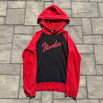 AW05 Number Nine Red Fender Hoodie