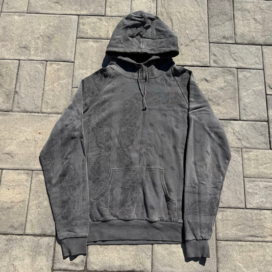 AW04 Raf Simons Charcoal Paisley Hoodie