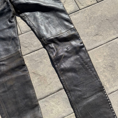 AW05 Undercover Lamb Leather Studded Pants