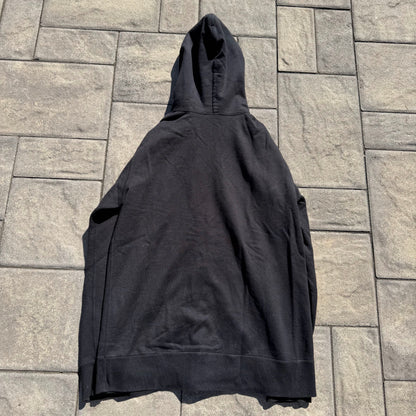 Number Nine Black Double Skull Zip Up Hoodie