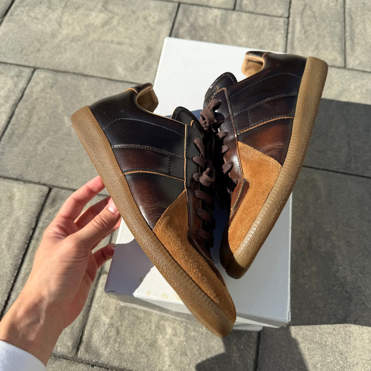 Margiela Coffee Leather Gat