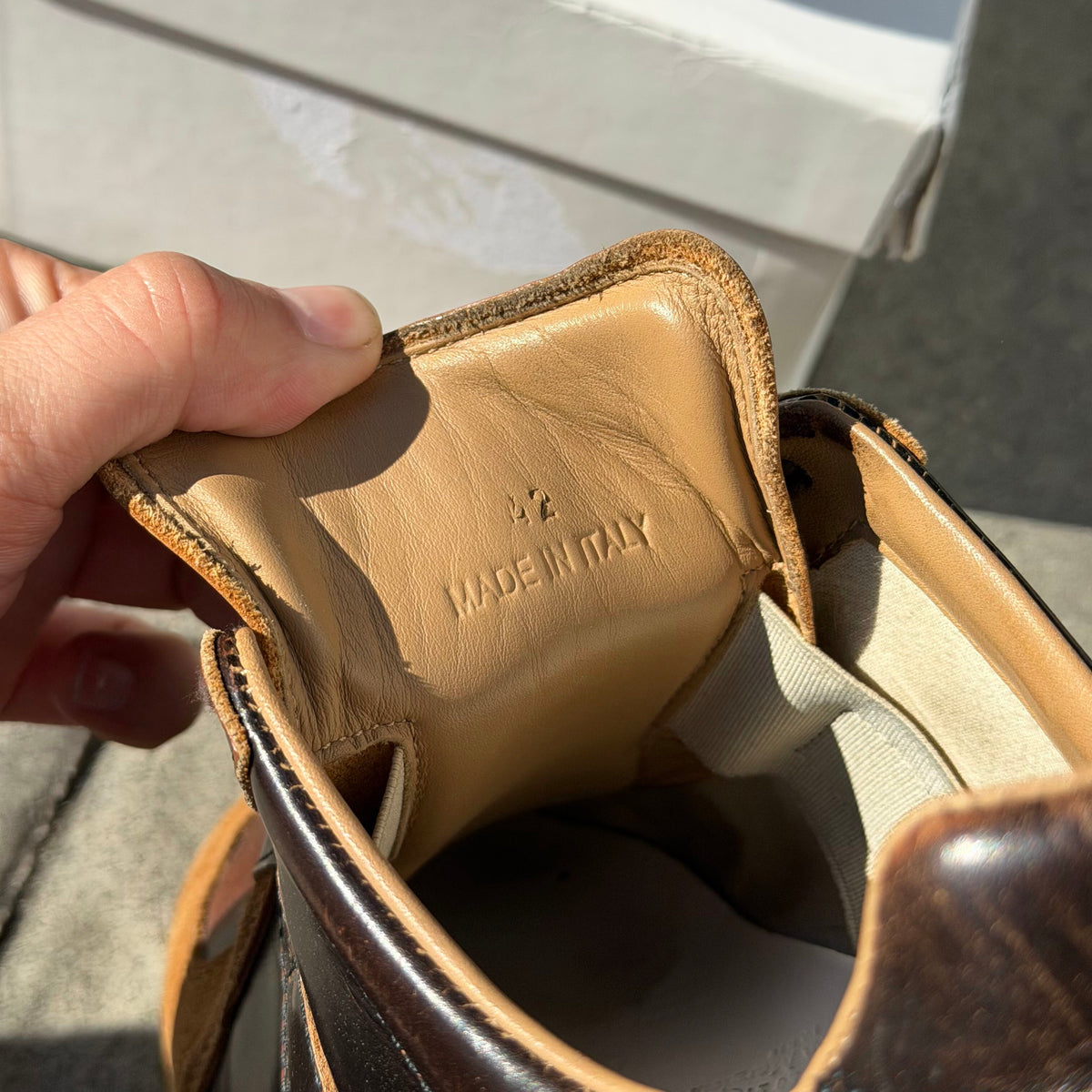 Margiela Coffee Leather Gat