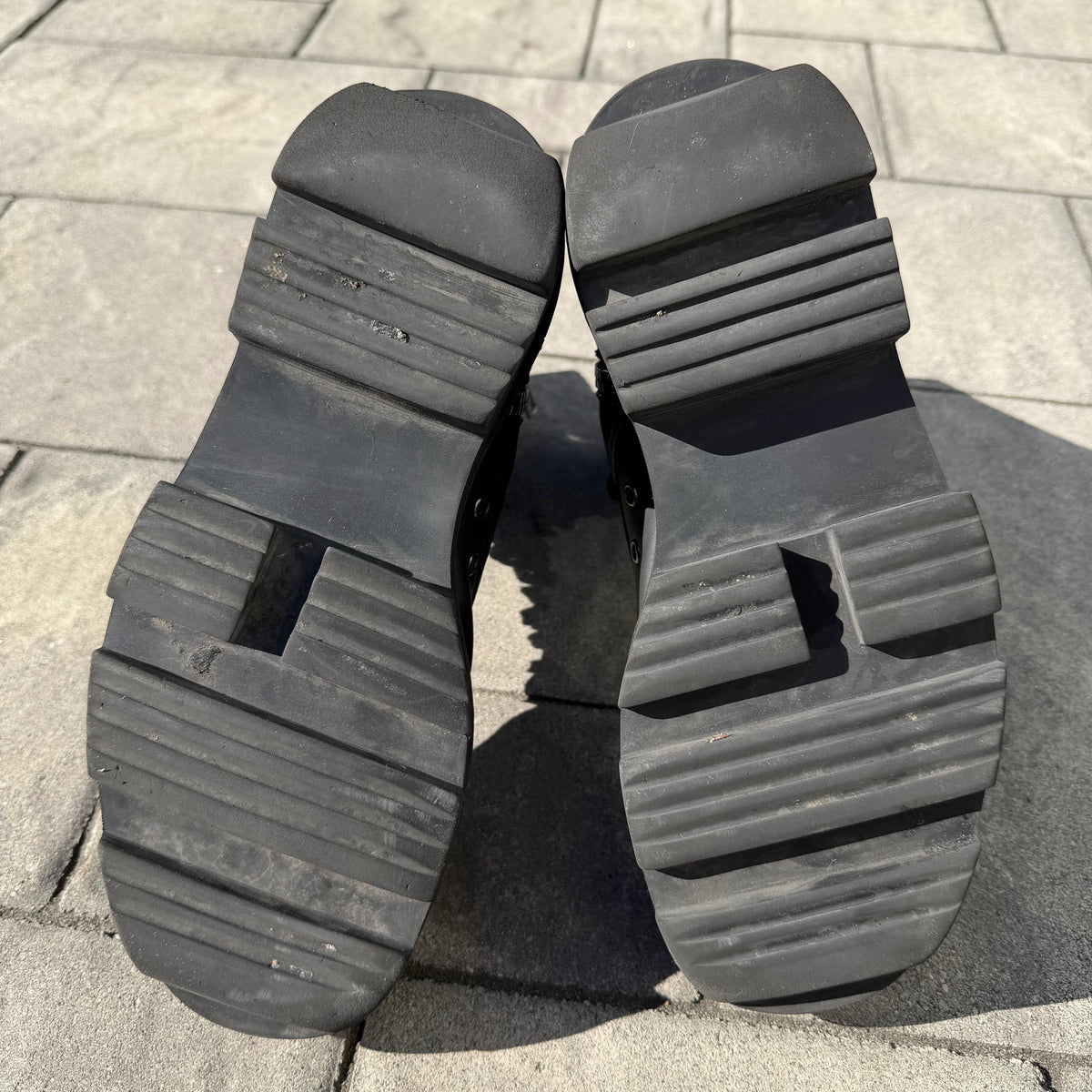 SS20 Rick Owens Leather Megatooth Boots