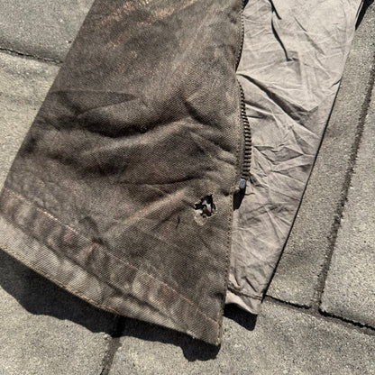 SS09 Rick Owens Gold Wax Banana Cut Denim