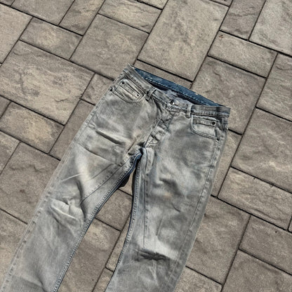 FW12 Rick Owens Stone Wash Detroit Denim