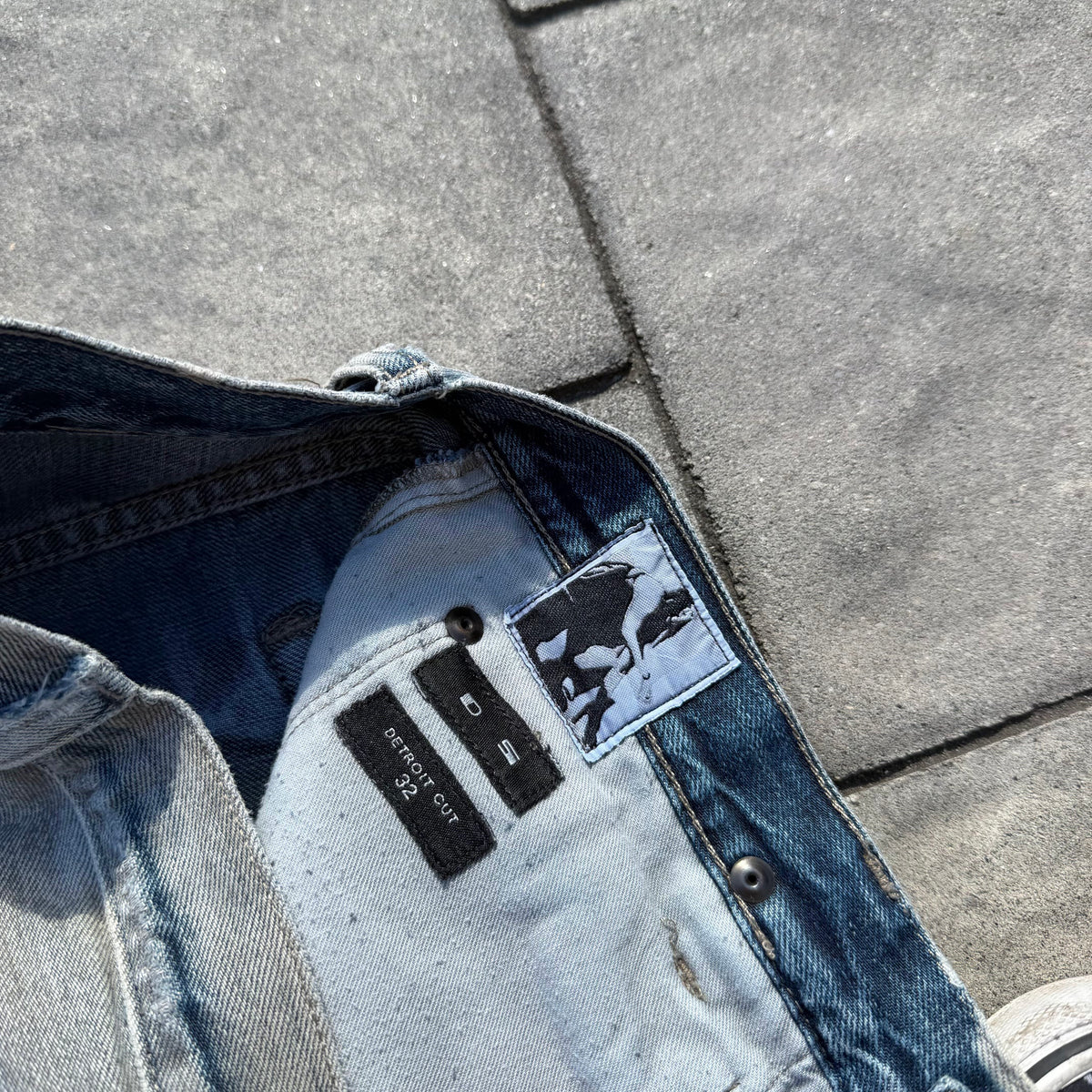 FW12 Rick Owens Stone Wash Detroit Denim