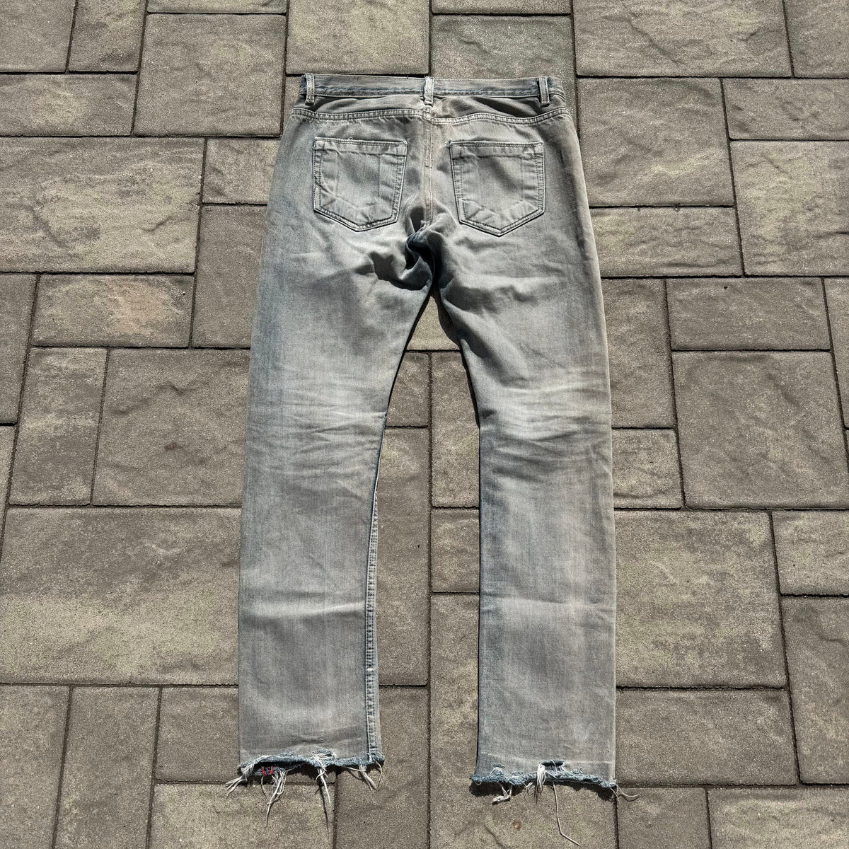 FW12 Rick Owens Stone Wash Detroit Denim