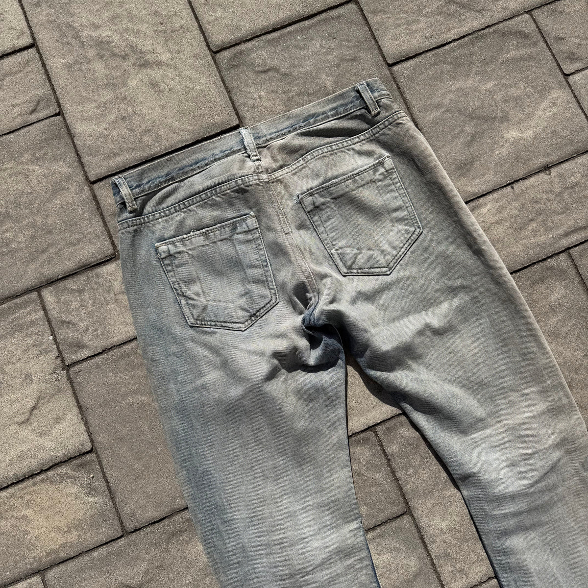 FW12 Rick Owens Stone Wash Detroit Denim