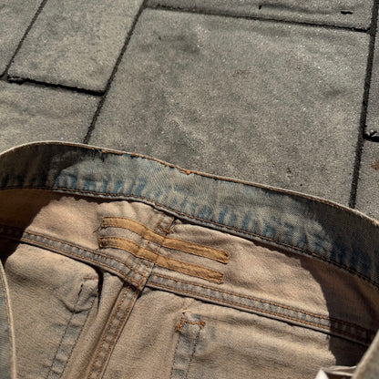 FW06 Rick Owens Sandwash Detroit Cut Denim
