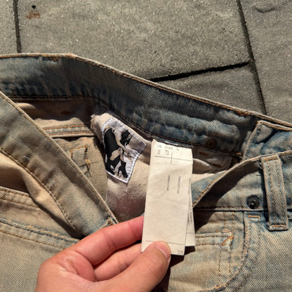 FW06 Rick Owens Sandwash Detroit Cut Denim