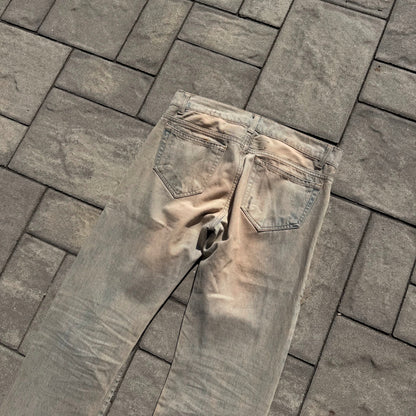 FW06 Rick Owens Sandwash Detroit Cut Denim