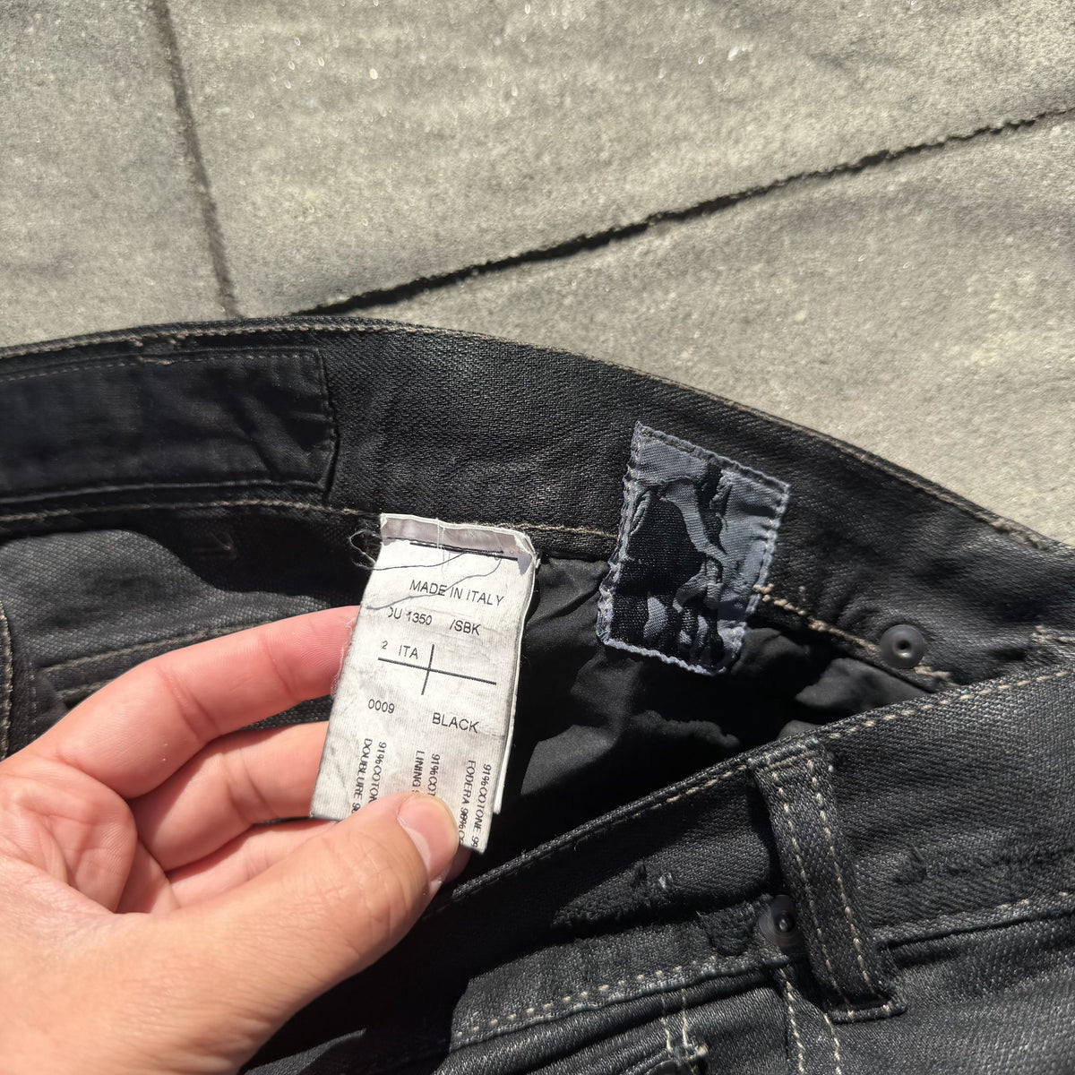 SS09 Rick Owens SBK Waxed Denim