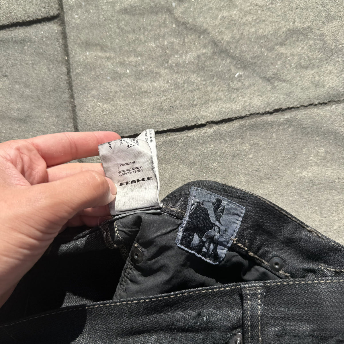 SS09 Rick Owens SBK Waxed Denim