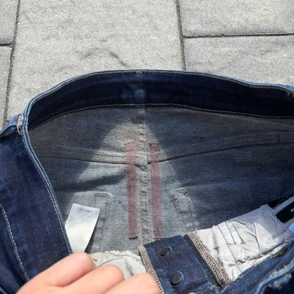 SS17 Rick Owens Blue Detroit Cut Denim