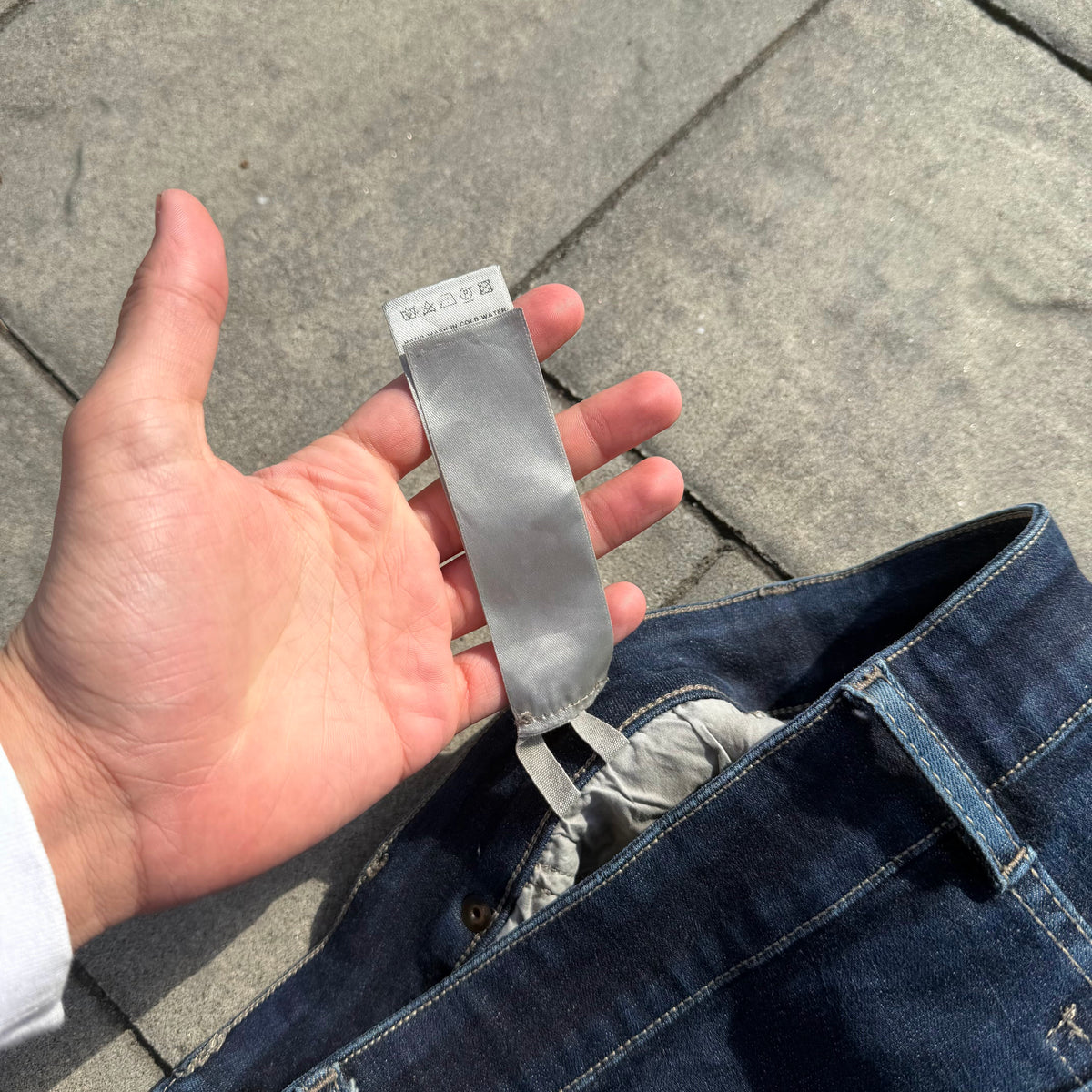 SS17 Rick Owens Blue Detroit Cut Denim